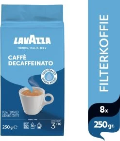 Lavazza Caffe Decaffeinato Filterkoffie - 250 Gram X8 -Voedsel Winkel 1027x1200