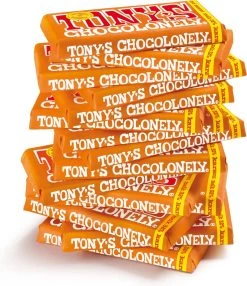 Tony's Chocolonely Chocolade Reep Melk Karamel Zeezout - 15 X 180 Gram