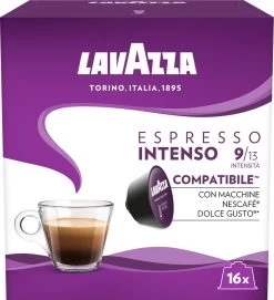 Lavazza Espresso Intenso Capsules - Geschikt Voor Dolce Gusto Apparaat - 16 Stuks X3 -Voedsel Winkel 1095x1200