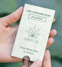 CBD Kauwgom Met 10mg CBD Van Nordic Oil© - Vegan - Glutenvrij - Suikervrij -Voedsel Winkel 1105x1200