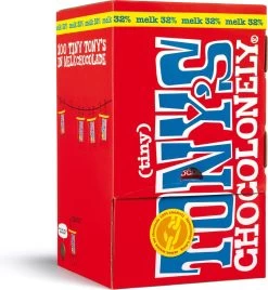 Tony's Chocolonely Tiny Tony's Melk Chocolade - Melkchocolade - 900 Gram - 100 Stuks - Belgische Fairtrade Chocolade -Voedsel Winkel 1107x1200 1