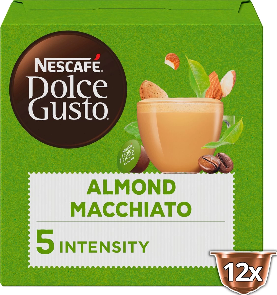 Nescafé Dolce Gusto Almond Macchiato Capsules - Vegan Koffie - 36 Koffiecups 8 Nescafé Dolce Gusto Almond Macchiato Capsules - Vegan Koffie - 36 Koffiecups - Afbeelding 8