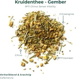 Soolong Sense China Nr11 Gember Thee - Verkwikkend & Krachtig - Gember & Citroengras - Duurzame Losse Thee - Premium Kruidenthee Uit China - Blik 25gram -Voedsel Winkel 1160x1200 4