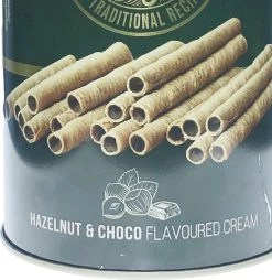 Wafer Rolls Gevuld Met Hazelnoot & Chocolade Creme -Voedsel Winkel 1165x1200