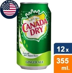 Canada Dry - Ginger Ale (USA Blikjes) - 12x 355ml