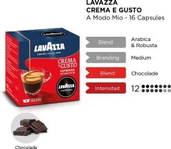 LAVAZZA A Modo Mio Crema E Gusto – 16 Cups -Voedsel Winkel 1200x1043