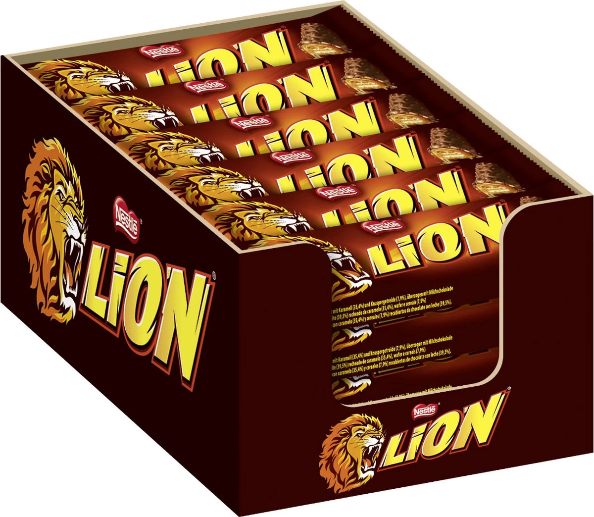 Lion - Chocoladereep - 24 Repen 1 Lion - Chocoladereep - 24 Repen