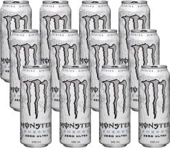 Monster Energy Ultra White - Energiedrank - Mulitpack - 12 X 500ml