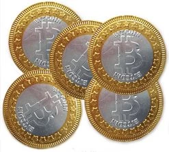 Bitcoins Chocolade - 38 Mm - 1 Kg