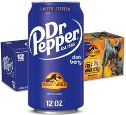 Dr Pepper Limited Edition - Dark Berry - Jurassic World - 12-Pack - 12x355ml
