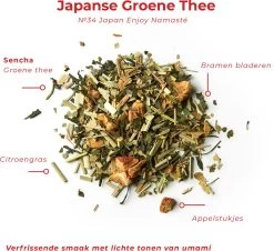 Soolong Enjoy Japan Nr34 Japanse Groene Thee - Fris & Licht Umami - Sencha, Citroengras & Lindebloesem - Duurzame Losse Thee - Premium Thee Uit Japan - Blik 20gram -Voedsel Winkel 1200x1096 1