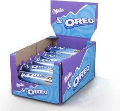 Milka Oreo Chocolade Reep 37g X 36 Stuks -Voedsel Winkel 1200x1109 1