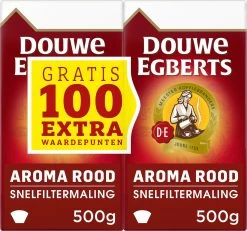 Douwe Egberts Aroma Rood Filterkoffie - Dubbelpak 6 X 1000 Gram -Voedsel Winkel 1200x1121