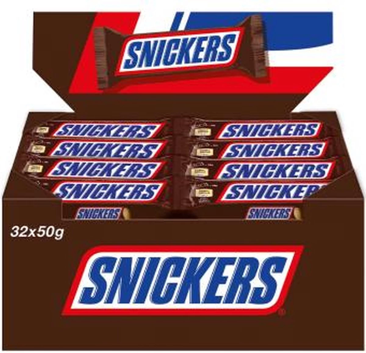 Snickers Chocolade Reep - 32 X 50 Gram 5 Snickers Chocolade Reep - 32 X 50 Gram - Afbeelding 5