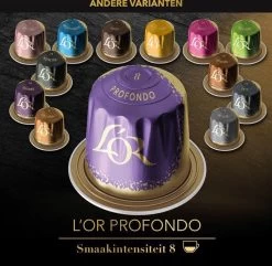 L'OR Lungo Profondo Koffiecups - Intensiteit 8/12 - 10 X 20 Capsules -Voedsel Winkel 1200x1173 4