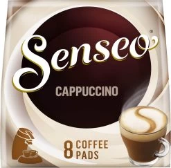 Senseo Cappuccino Koffiepads - 2/9 Intensiteit - 10 X 8 Pads -Voedsel Winkel 1200x1181