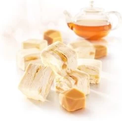 Lonka Soft Nougat Caramel Presentatiedoos à 2,57kg Snoep Thee - 214 Per Stuk Verpakte Nougat Blokjes - Nougat Gevuld Met Heerlijke Lonka Caramel -Voedsel Winkel 1200x1197