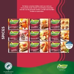 Pickwick Spices Caramelised Pear Zwarte Thee - 12 X 20 Zakjes -Voedsel Winkel 1200x1200 215