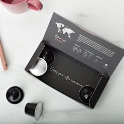 Aroma Club - Nespresso Compatible Capsules (120 St.) - No. 3 Strong George - Intensiteit 5/5 - Espresso - 100% Aluminium Koffiecups -Voedsel Winkel 1200x1200 28