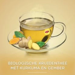 Lipton Turmeric & Ginger Kruidenthee, Met De Vurige, Verwarmende Smaak Van Gember En Kurkuma - 4 X 20 Zakjes - PL-EKO-03 -Voedsel Winkel 1200x1200 301