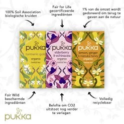 Pukka Support Thee Bundel, Biologische Kruidenthee Ter Ondersteuning Van Je Welzijn - 3 X 20 Zakjes - GB-BIO-05 -Voedsel Winkel 1200x1200 381