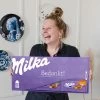 "Bedankt!" - Mega Milka 900 Gram - Chocoladereep Cadeau - Chocolade