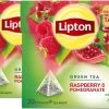 Lipton Raspberry Pomegranate Groene Thee, Met Een Smaakexplosie Van Framboos En Granaatappel - 4 X 20 Zakjes - PL-EKO-03