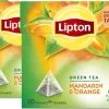 Lipton Mandarin Orange Groene Thee, Met Een Vleugje Mandarijn En Sinaasappel - 4 X 20 Zakjes - PL-EKO-03