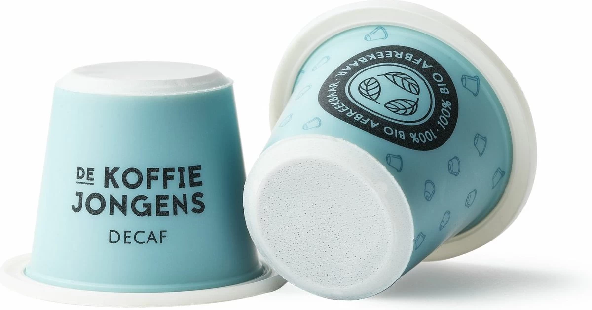De Koffiejongens - Decaf - Nespresso Cups - 100% Biologisch Afbreekbaar - 60 Cups - 100% Nespresso Compatible 2 De Koffiejongens - Decaf - Nespresso Cups - 100% Biologisch Afbreekbaar - 60 Cups - 100% Nespresso Compatible - Afbeelding 2