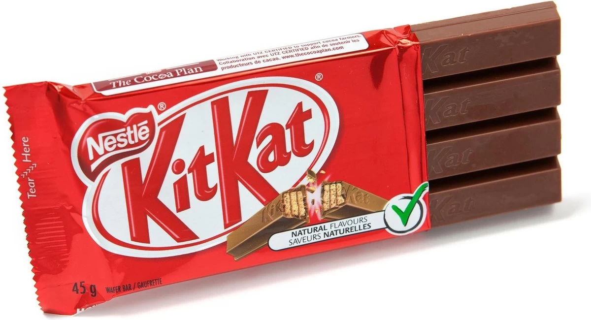 24 X 41,5G - Kitkat - 4x Finger - Chocolade - Snack 1 24 X 41,5G - Kitkat - 4x Finger - Chocolade - Snack