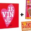 Tony's Chocolonely Geschenkdoos Ik Vind Je Lief! - Melk Chocolade + Karamel Zeezout - Moederdag Cadeautje - 2 X 180 Gram