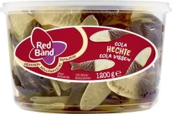 Red Band Cola Vissen 1 Pot à 100 Stuks - Zacht Snoep - Winegums Met Cola Smaak - Zoet -Voedsel Winkel 1200x795