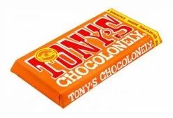 Tony's Chocolonely Chocolade Reep Melk Karamel Zeezout - Melkchocolade Reep - 180 Gram -Voedsel Winkel 1200x821 2