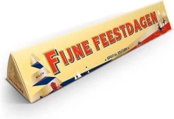 Toblerone L Chocoladereep - 360 Gram - Boodschap "Fijne Feestdagen" - Chocolade Cadeau