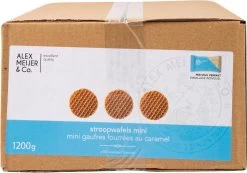 Stroopwafels Mini Verpakte Koekjes Alex Meijer Doos 150 Stuks Koffiekoekjes