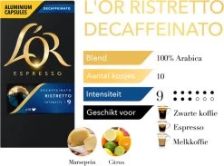 L'OR Espresso Ristretto Decaffeinato - Intensiteit 9/12 - 10 X 10 Capsules -Voedsel Winkel 1200x889 2
