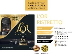 L'OR BARISTA XXL Ristretto (11) - 5 X 10 Koffiecups -Voedsel Winkel 1200x896
