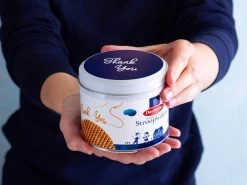 Stroopwafel Cadeau Blik 'Thank You' - Doos Met 6 Blikjes - 230 Gram Per Blik - 8 Stroopwafels Per Blik (48 Koeken ) -Voedsel Winkel 1200x899 9
