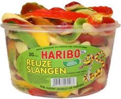 Haribo Reuze Slangen - 30 Stuks -Voedsel Winkel 1200x985