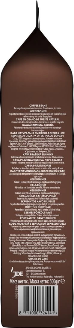 L'OR Espresso Forza Koffiebonen (9) - 4 X 500 Gram -Voedsel Winkel 273x1200 1