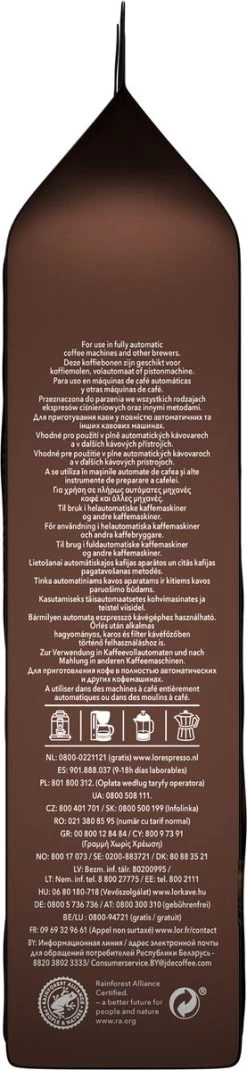 L'OR Espresso Forza Koffiebonen (9) - 4 X 500 Gram -Voedsel Winkel 277x1200 1