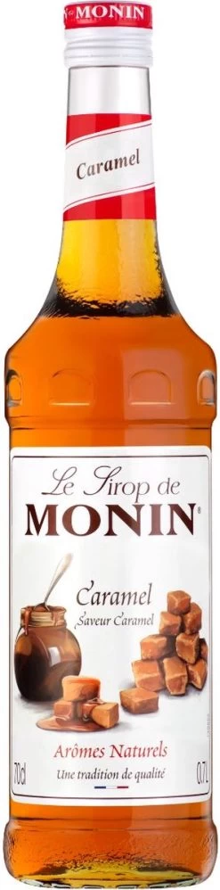 Monin Caramel Karamel 70cl Koffiesiroop Met 1x Monin Pompje -Voedsel Winkel 297x1200 1