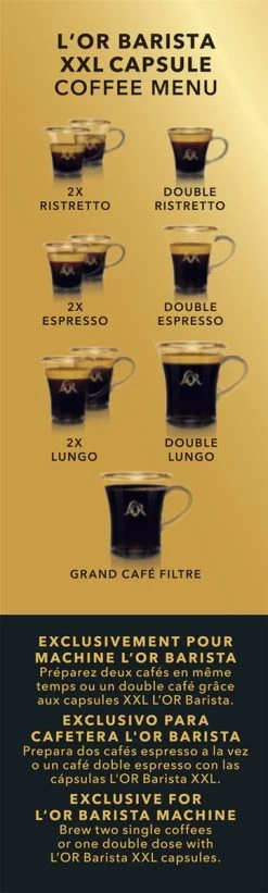 L'OR BARISTA XXL Ristretto (11) - 5 X 10 Koffiecups -Voedsel Winkel 361x1200 1