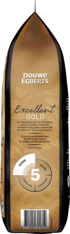 Douwe Egberts Excellent Gold Koffiebonen - 5/9 Intensiteit - 4 X 1kg -Voedsel Winkel 362x1200
