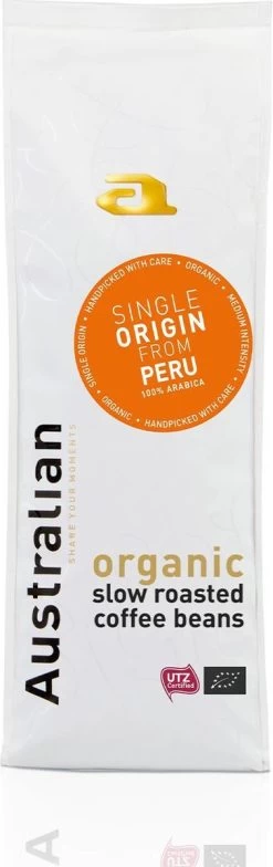 Australian Single Origin Peru Koffiebonen - 4 X 750 Gram - UTZ Organic
