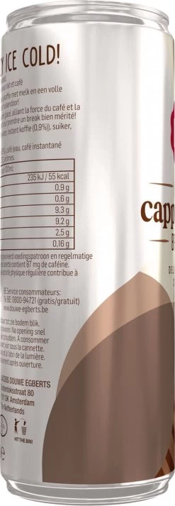 Douwe Egberts Ice Cappuccino IJskoffie - 12 X 250 Ml -Voedsel Winkel 416x1200 2