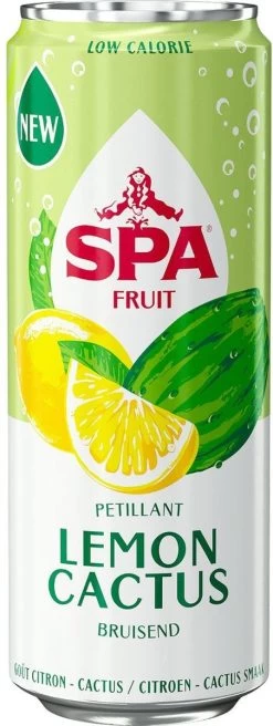 Spa Fruit Sparling Lemon Cactus Blikjes Frisdrank 25cl Tray 24 Stuks Water