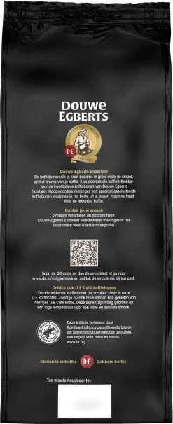 Douwe Egberts Excellent Gold Koffiebonen - 5/9 Intensiteit - 4 X 1kg -Voedsel Winkel 490x1200 1