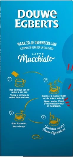 Douwe Egberts Verwenkoffie Latte Macchiato Oploskoffie - 5 X 8 Zakjes -Voedsel Winkel 559x1200 2