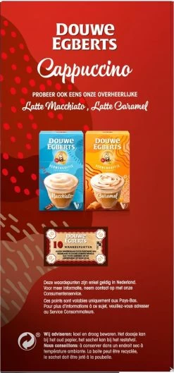 Douwe Egberts Verwenkoffie Cappuccino Oploskoffie - 5 X 10 Zakjes -Voedsel Winkel 560x1200